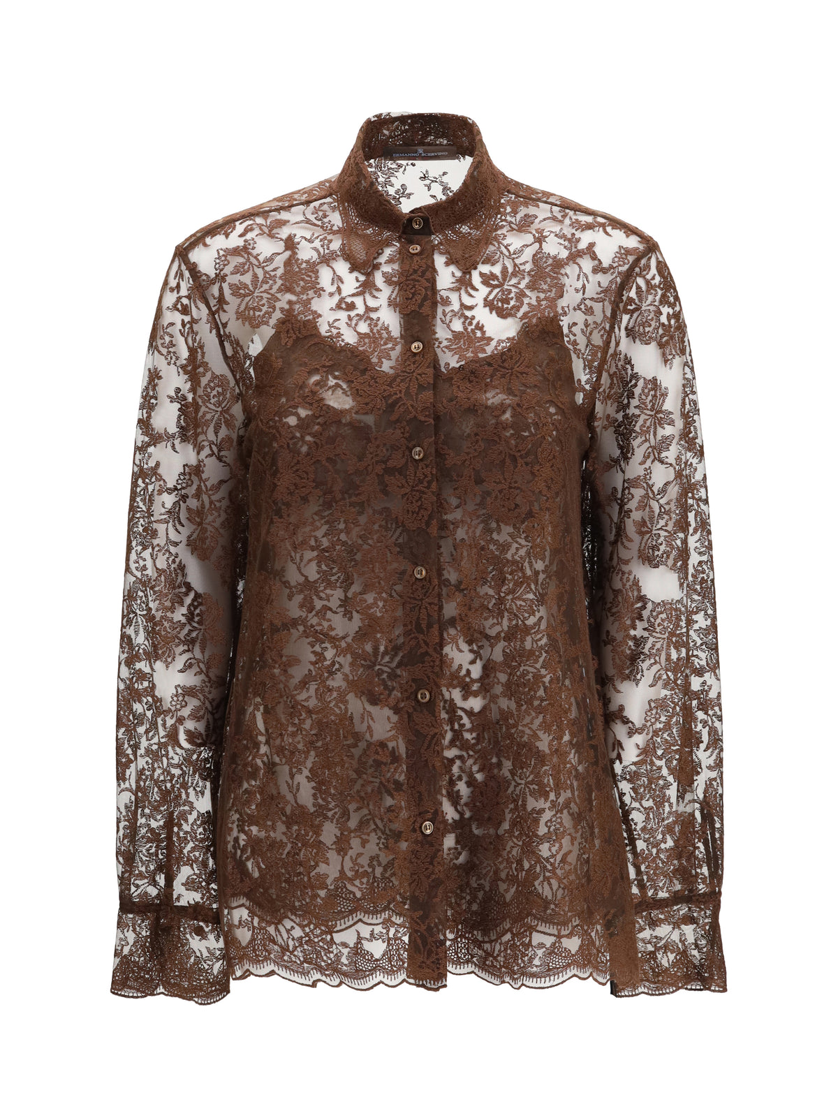 Ermanno Scervino Lace Shirt - French Roast