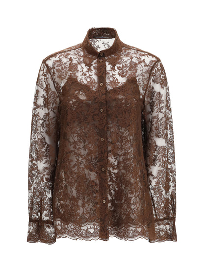 Ermanno Scervino Lace Shirt - French Roast