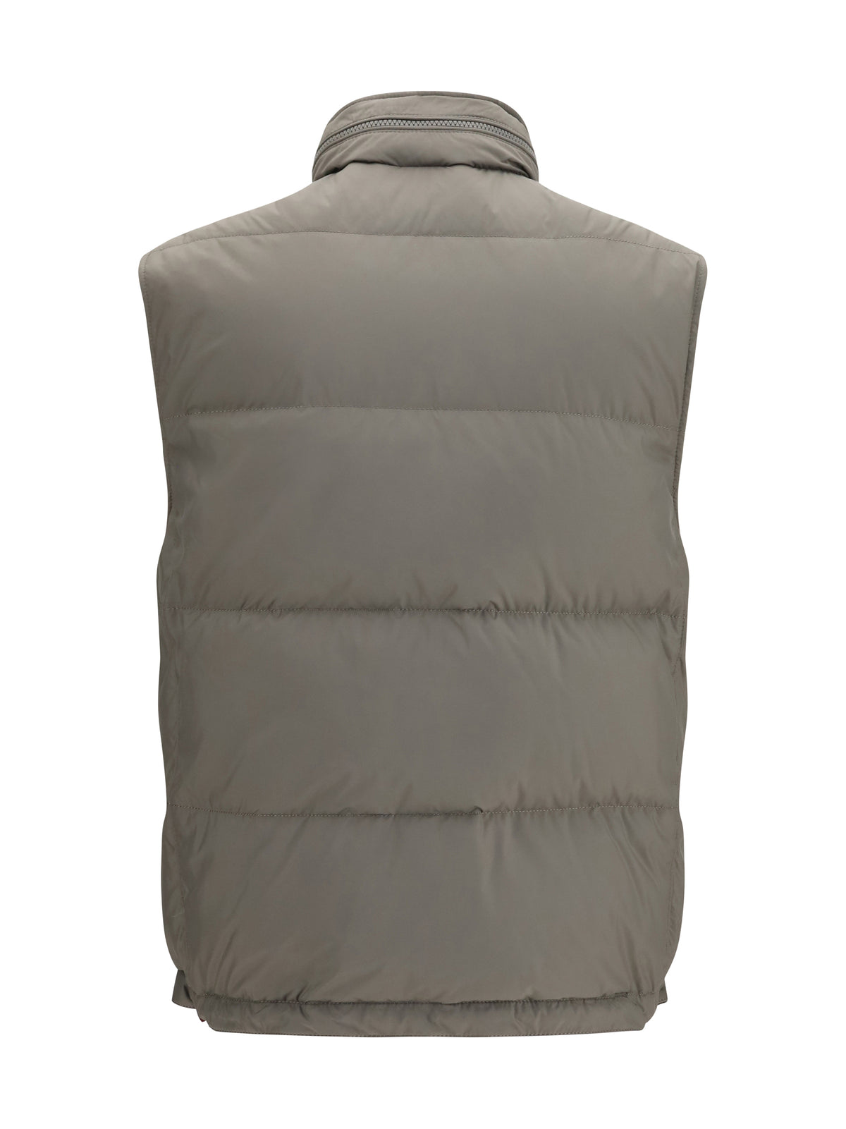 Brunello Cucinelli Sleeveless padded Gilet - Army Washed+Panama