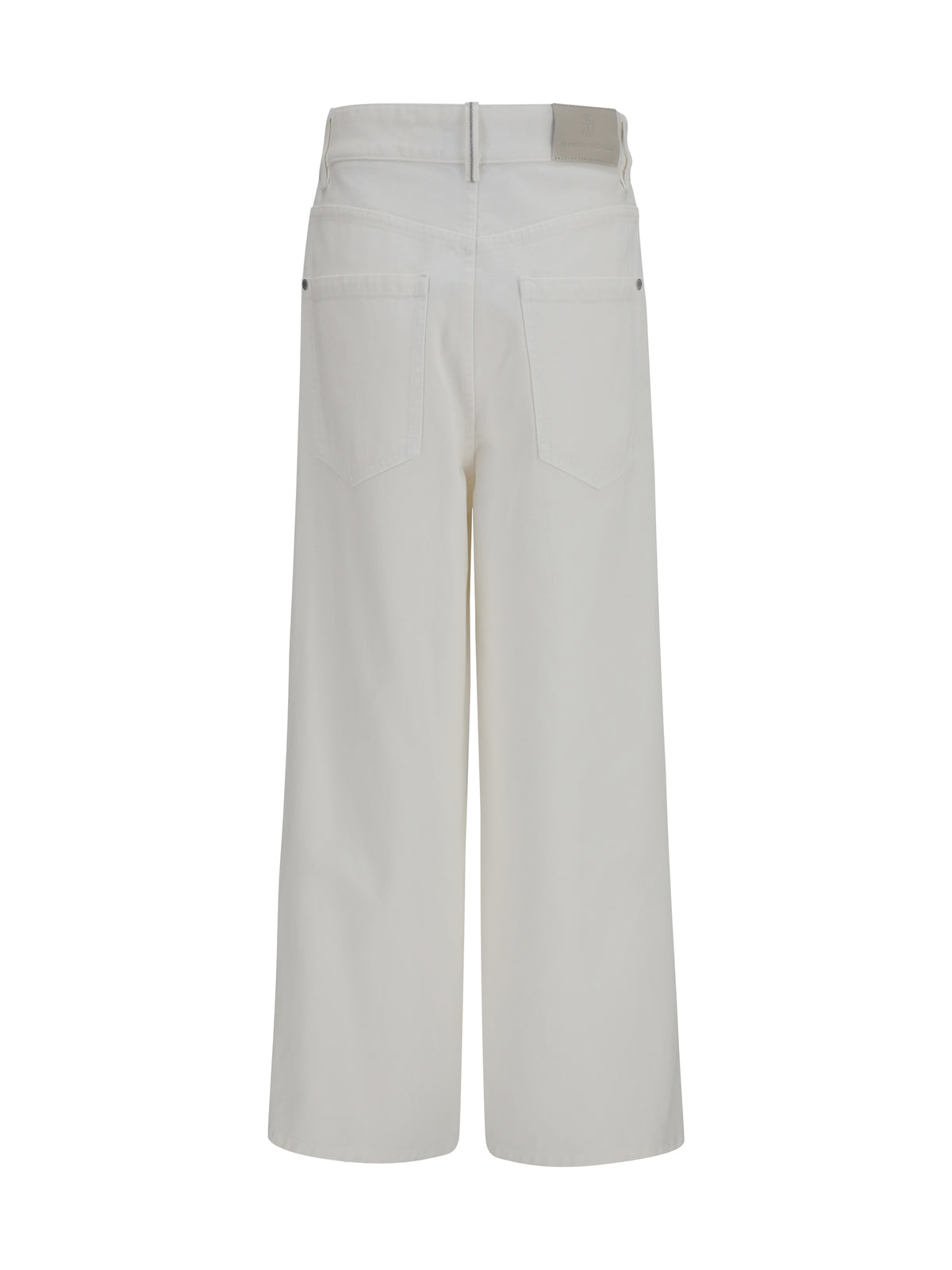 Brunello Cucinelli High-Rise Palazzo Jeans - Panama