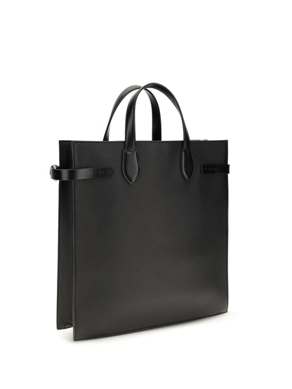 Valentino Garavani Medium Antibes grained leather Shopping Bag - Black