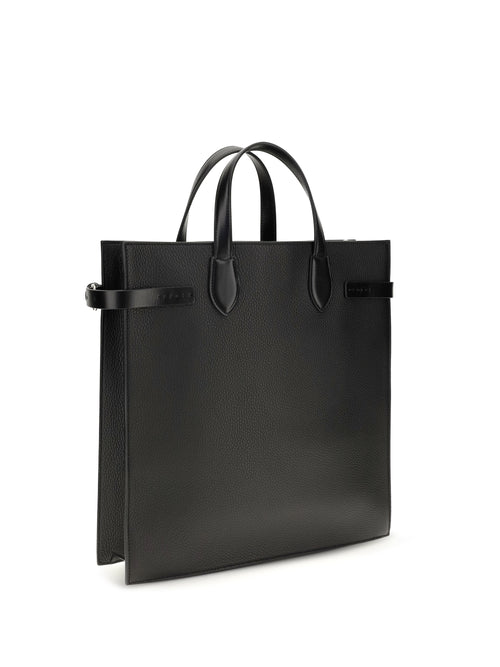 Valentino Garavani Medium Antibes grained leather Shopping Bag - Black