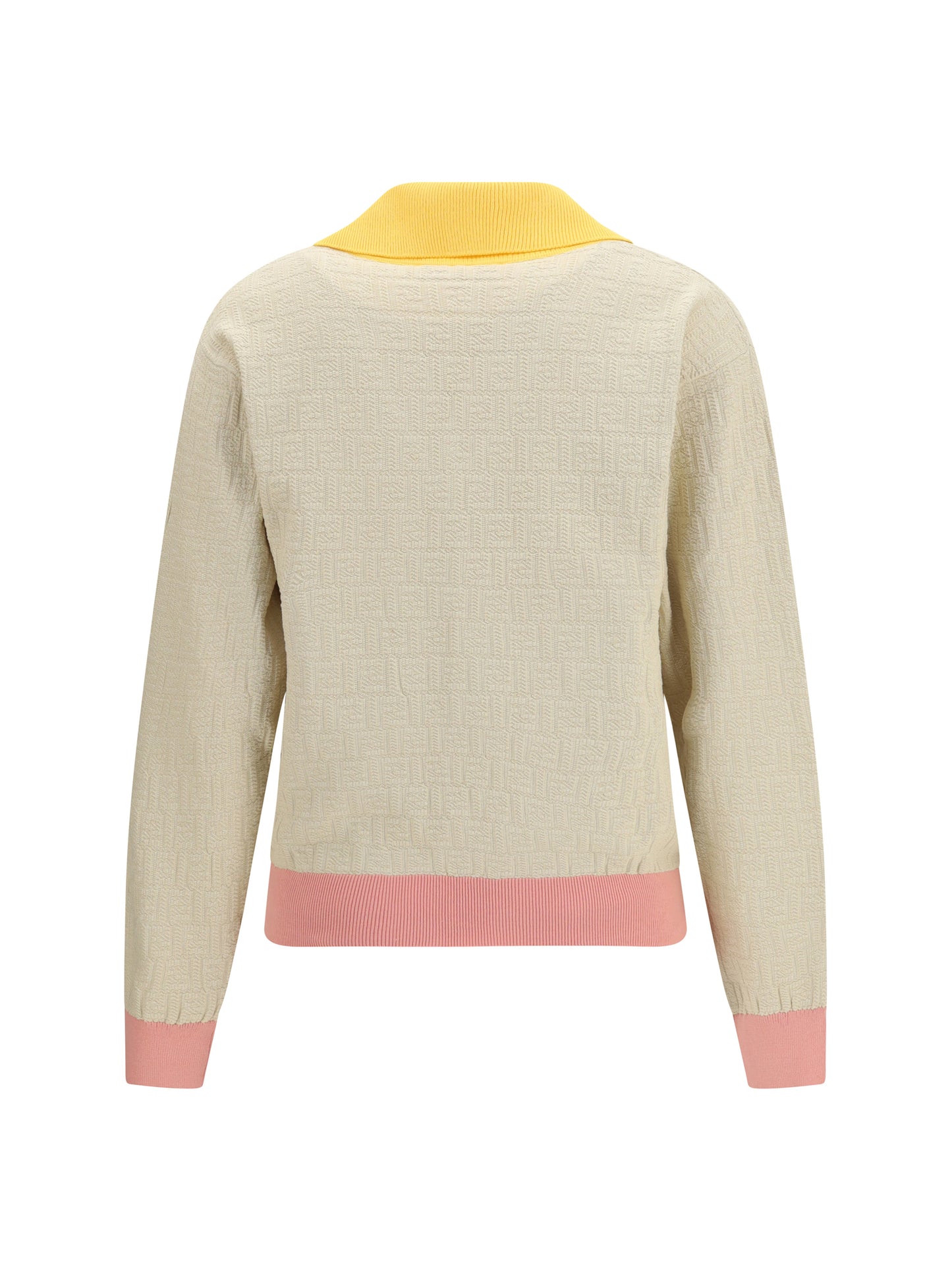 FENDI Cotton and silk Sweater with FF logo