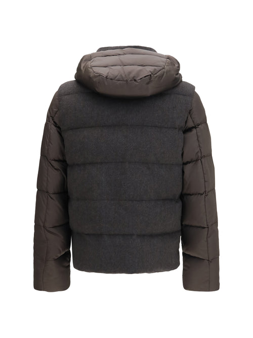 Moorer Casciano hooded Down Jacket - Moro