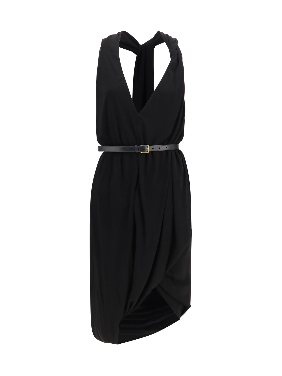 Loewe Draped viscose Dress - Black