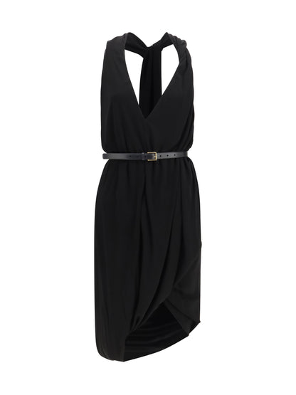 Loewe Draped viscose Dress - Black