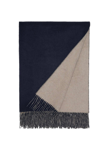 Brunello Cucinelli BLANKET - Blue/Brown