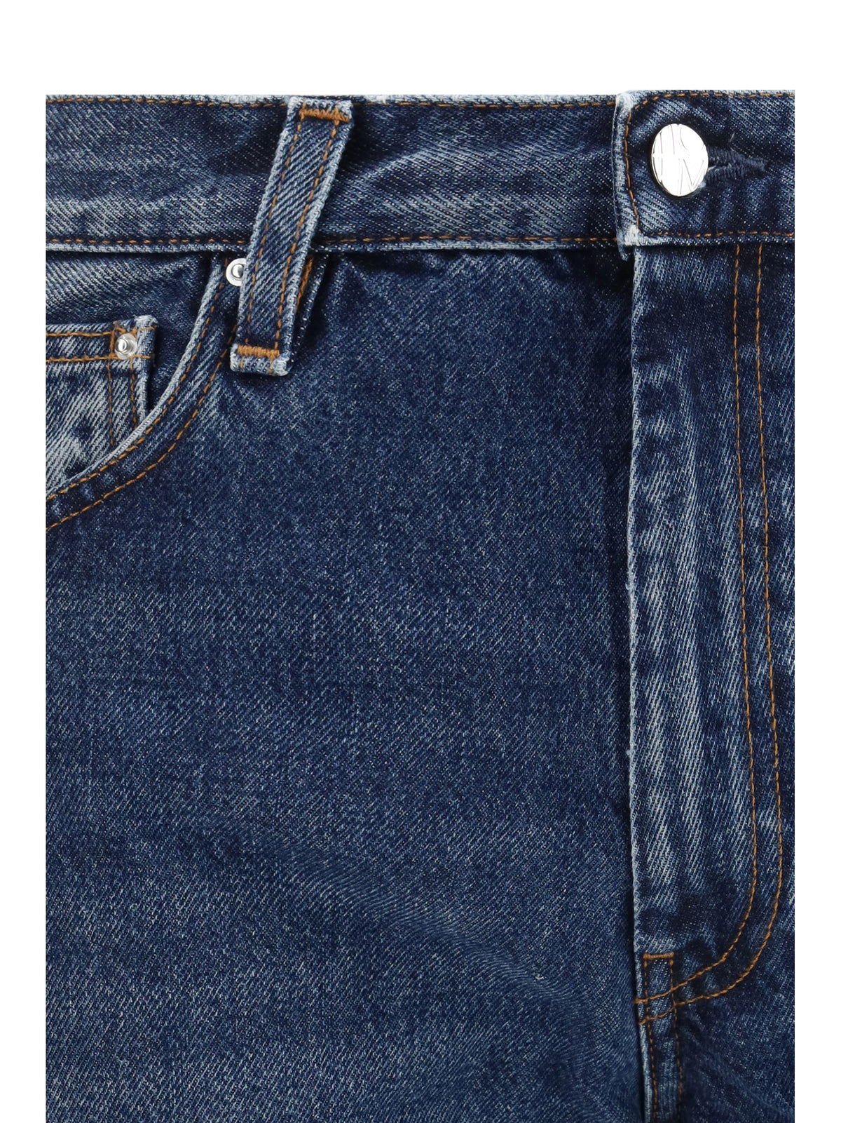 Toteme Washed Twisted Seam Jeans - Washed Blue