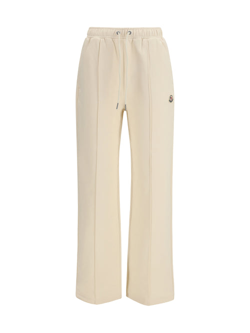 Moncler Cotton Sweatpants - Natural