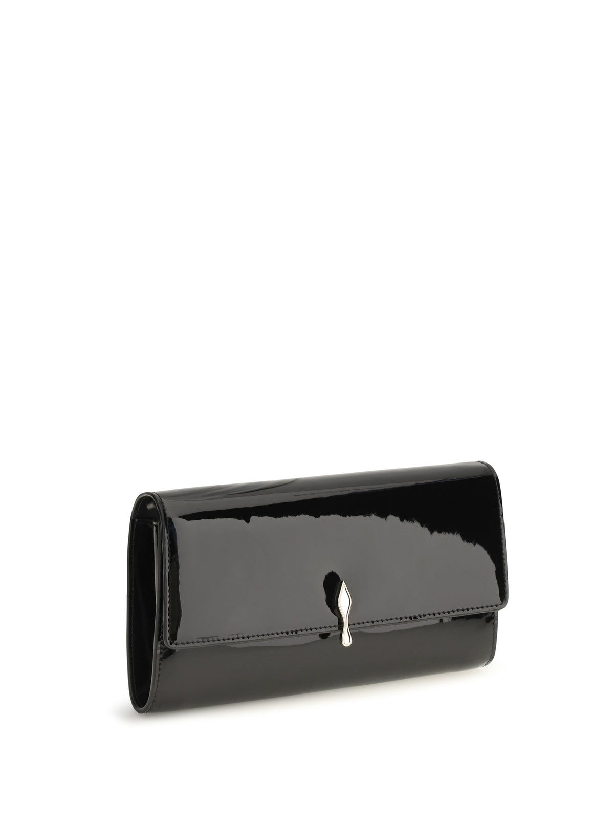 Christian Louboutin Bettina patent leather chain Wallet - Black