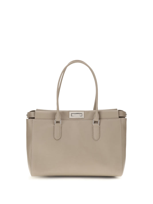 Fendi Peekaboo small Tote Bag - Tortora