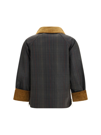 Barbour Marena check waxed Jacket - Classic Tartan
