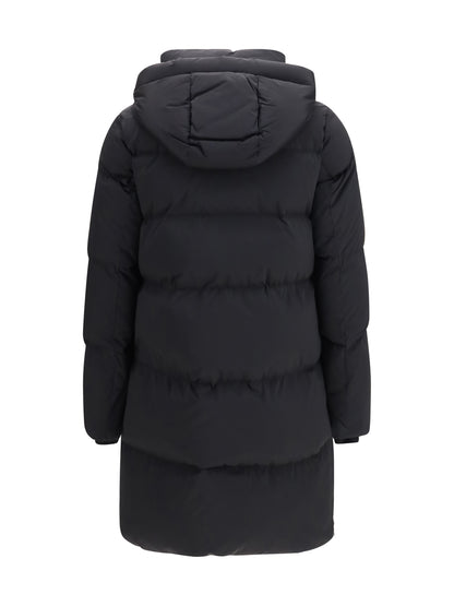 Woolrich Kelly quilted long Down Jacket - Black