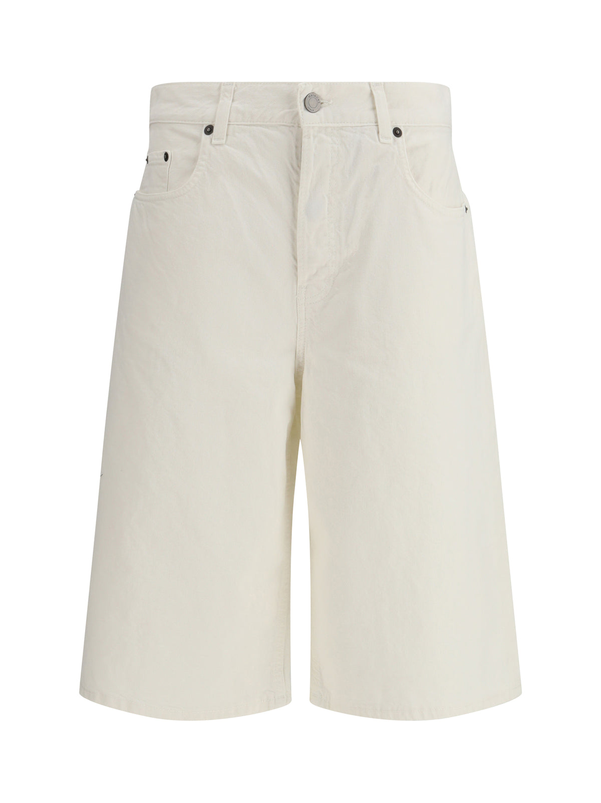 Haikure Becky Twill 45 Bermuda Shorts - Off White