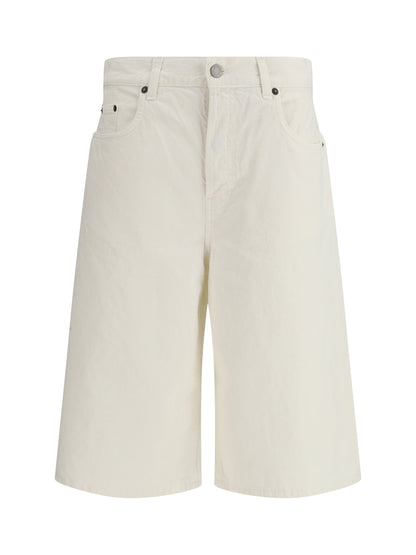 Haikure Becky Twill 45 Bermuda Shorts - Off White