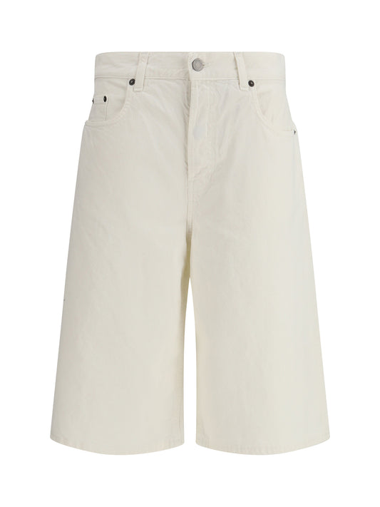Haikure Becky Twill 45 Bermuda Shorts - Off White