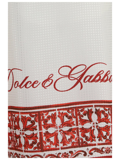 DOLCE & GABBANA Maiolica print jacquard twill Shorts