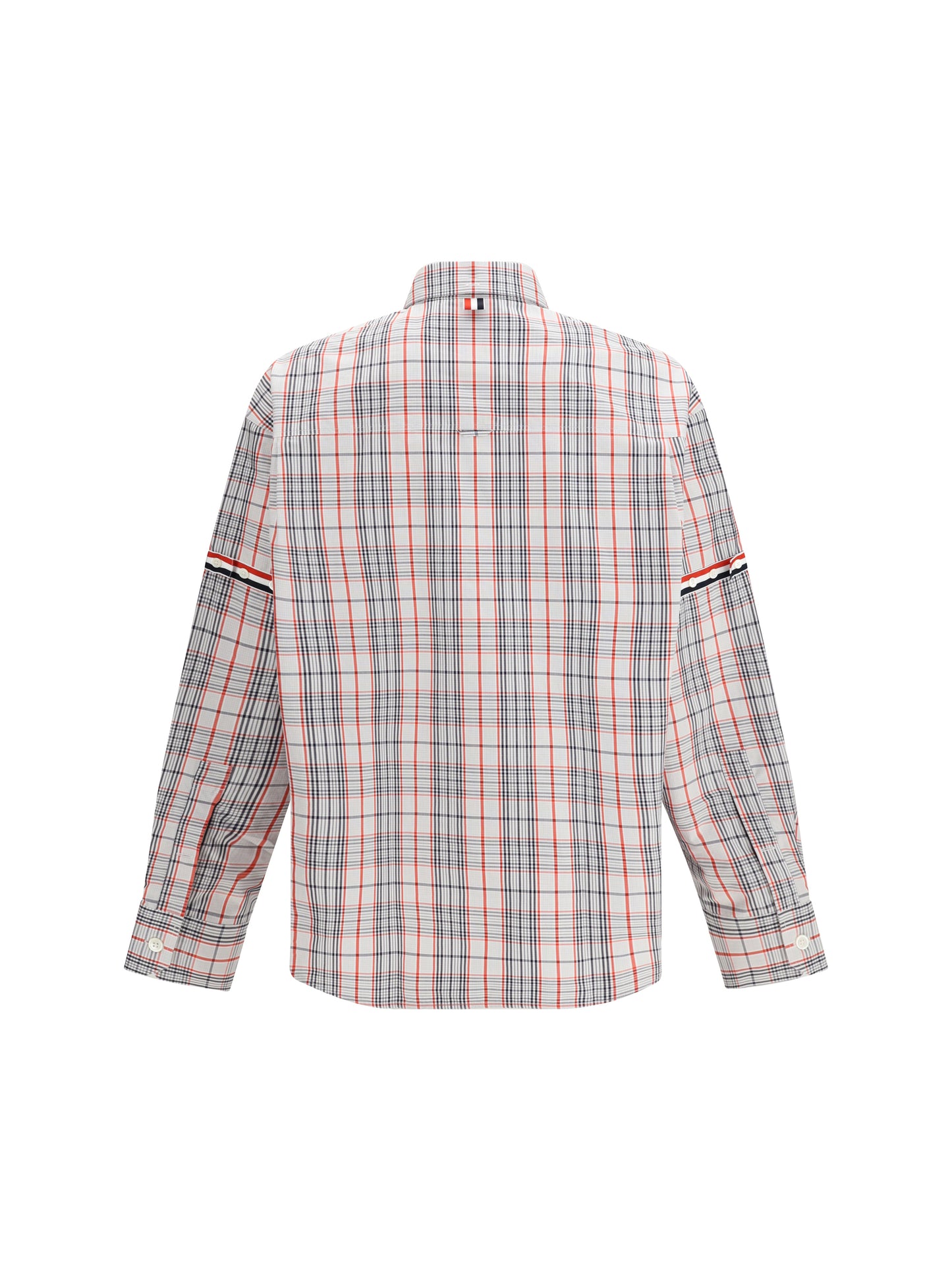 THOM BROWNE Check Shirt with tartan pattern
