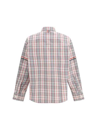 THOM BROWNE Check Shirt with tartan pattern