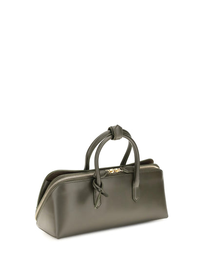 AlaïA Small Delta nubuck Handbag - Vert Camouflage