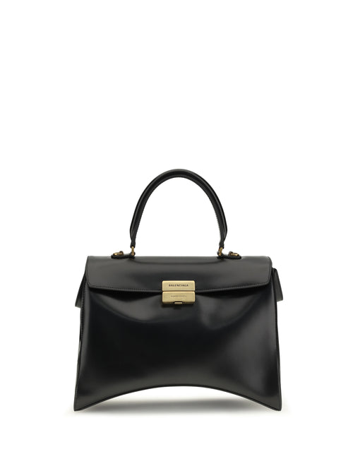 Balenciaga Medium Hourglass Avenue Top Handle Bag - Black