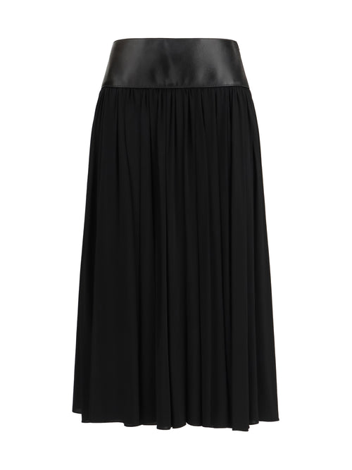 AlaïA Skirt with leather belt - Noir Alaia