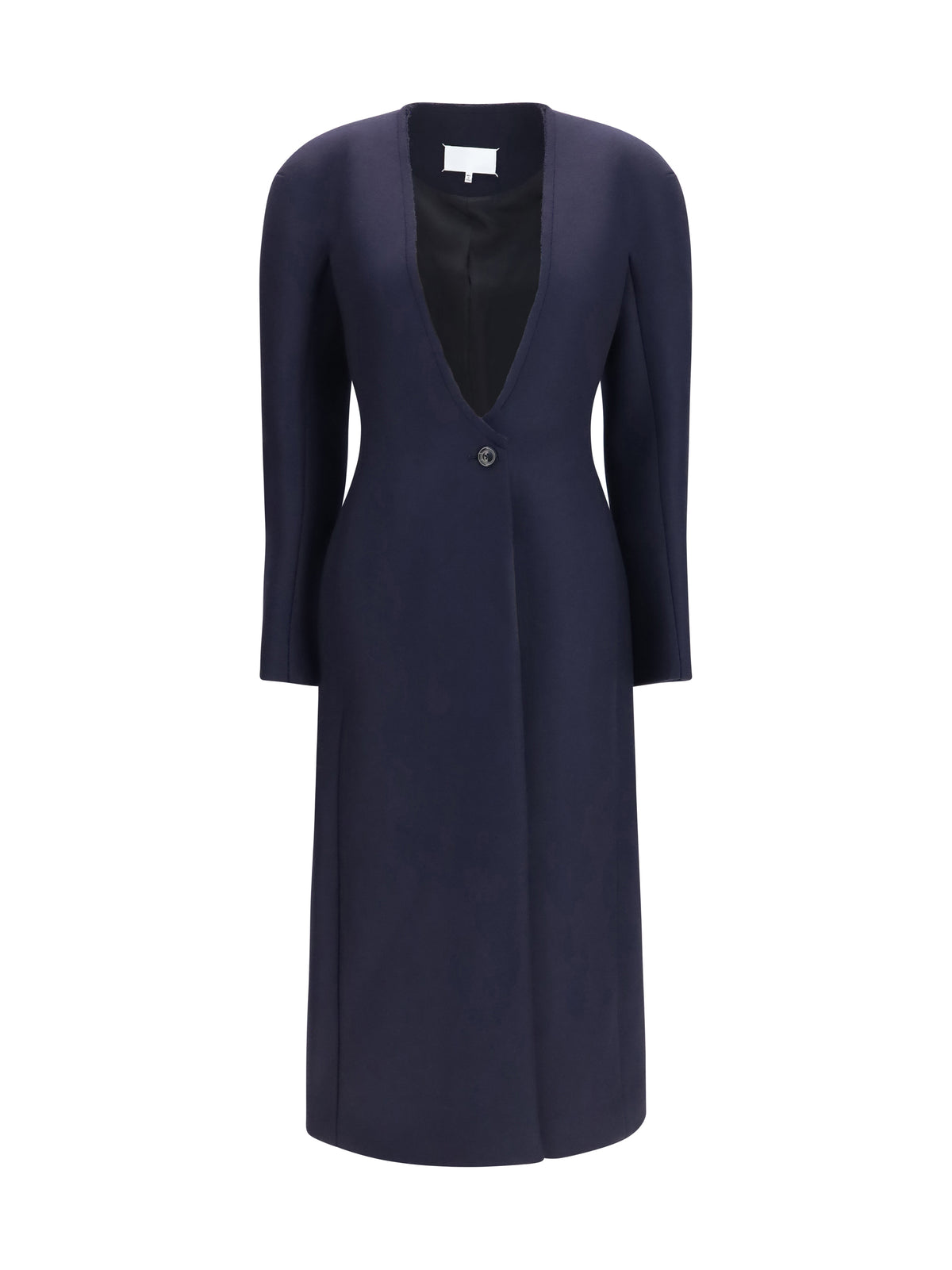 Maison Margiela Long virgin wool Coat - Navy
