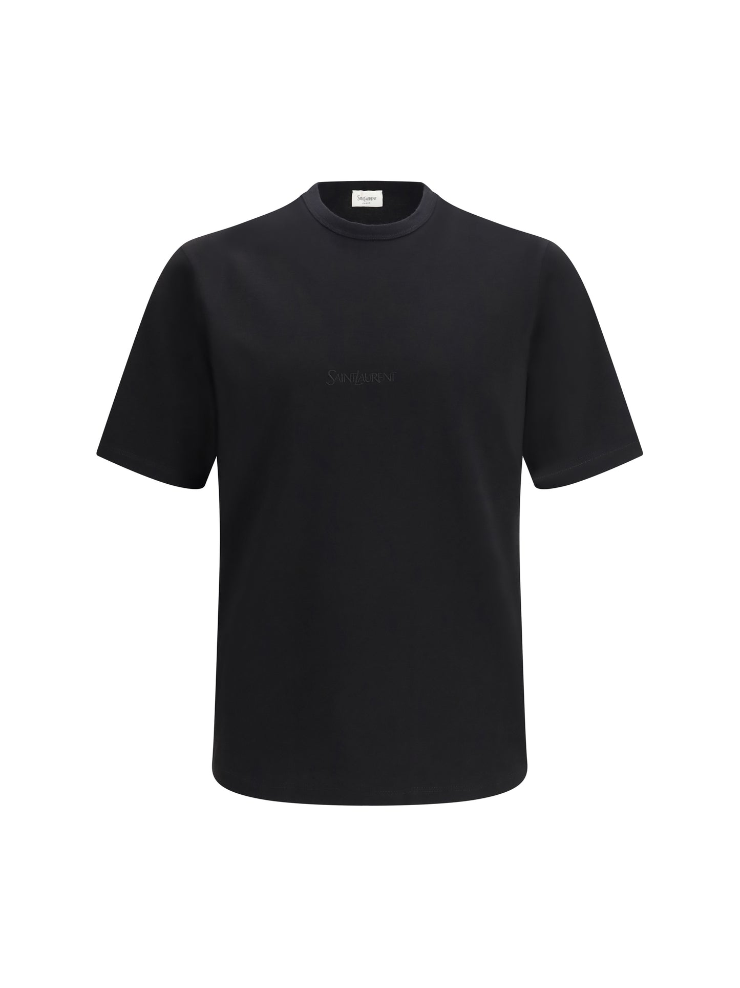 SAINT LAURENT Cotton jersey T-shirt with embroidered logo