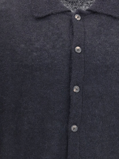 Our Legacy Alpaca Cardigan - Black Fuzzy