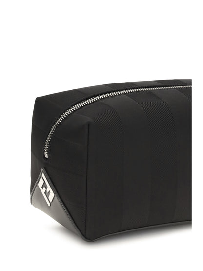 Fendi Striped Beauty Case - Nero+Palladio