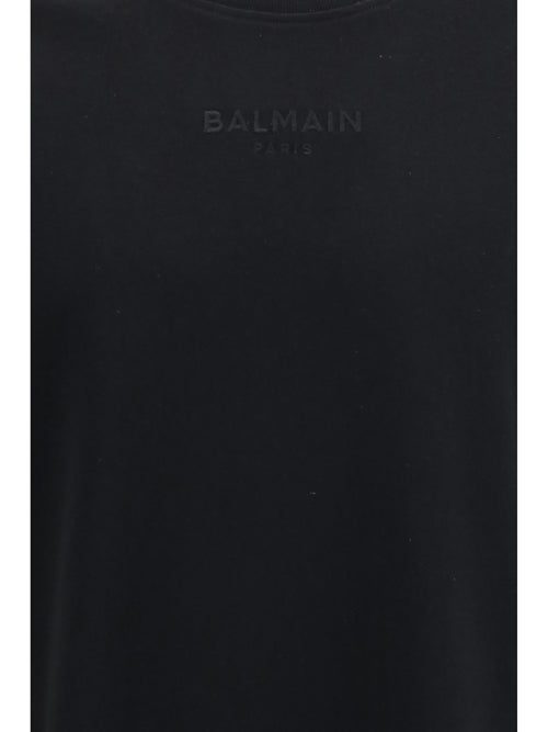 Balmain Embroidered logo T-shirt - Noir/Noir