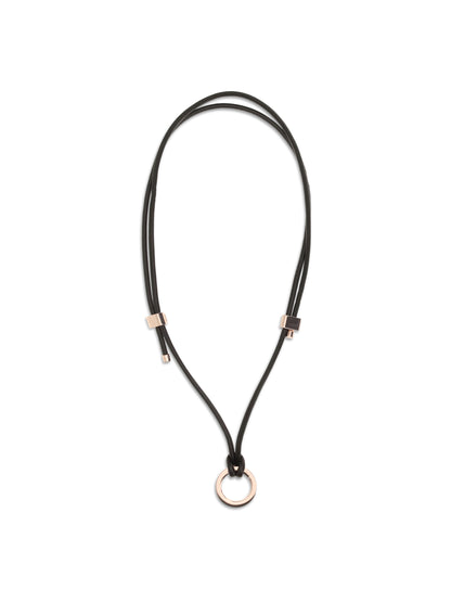 BRUNELLO CUCINELLI Leather eyeglass Cord with charm