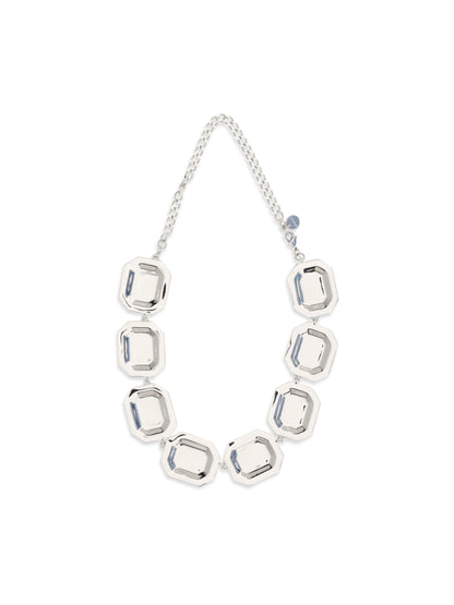 SELF-PORTRAIT Silver crystal Necklace