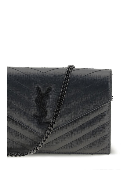 Saint Laurent Cassandre mini Shoulder Bag - Black