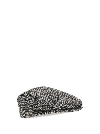 Dolce & Gabbana Wool-blend flecked Flat Cap - Patterned (Non Printed