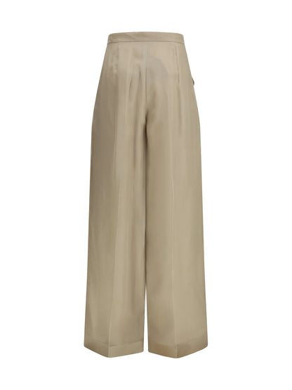 Max Mara Pianoforte Silk Pants - Sand