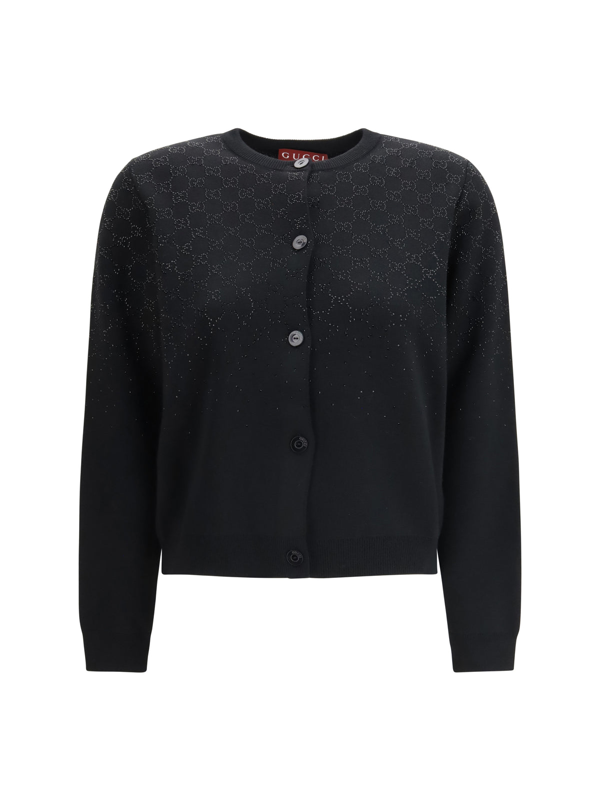 Gucci Long-sleeve crew-neck Cardigan - Black/Mix