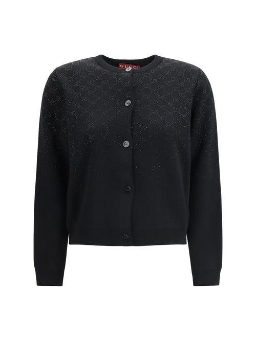 Gucci Long-sleeve crew-neck Cardigan - Black/Mix