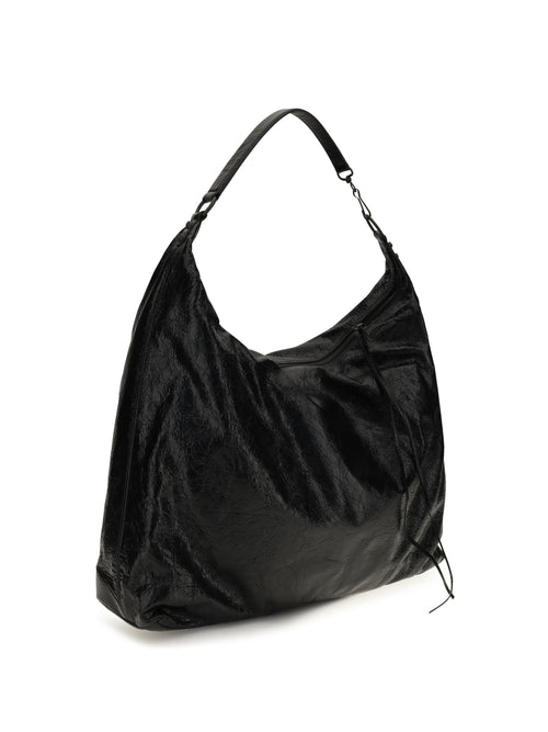 Balenciaga Large Le City Hobo Shoulder Bag - Black