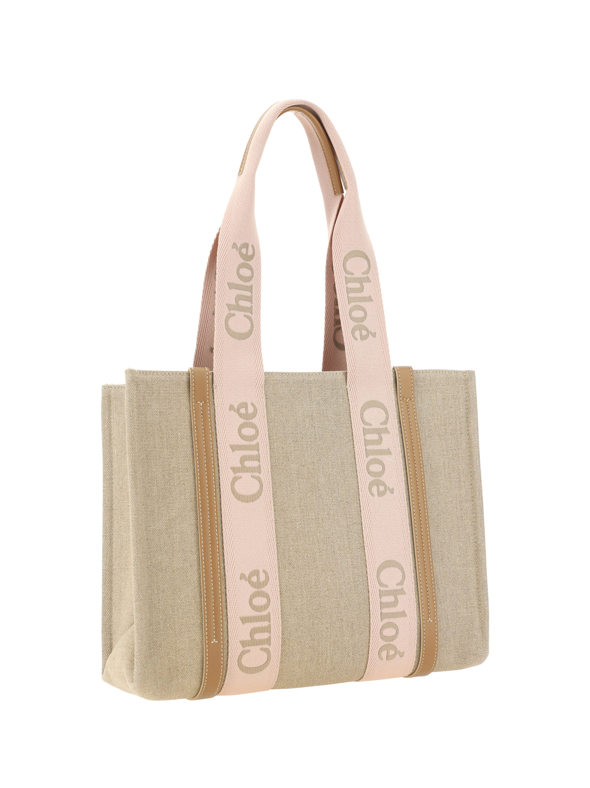 Chloé Woody Shoulder Bag - Blushy Beige
