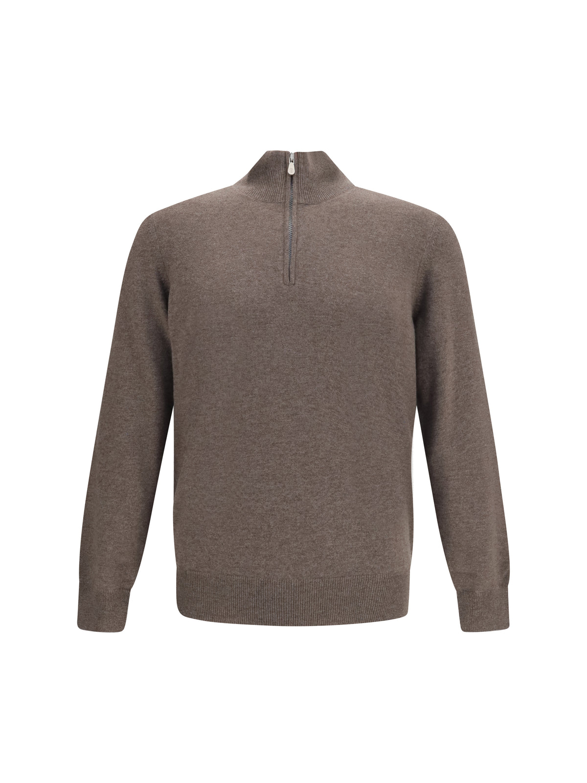 Brunello Cucinelli Cashmere Sweater - Lontra+Grigio Light