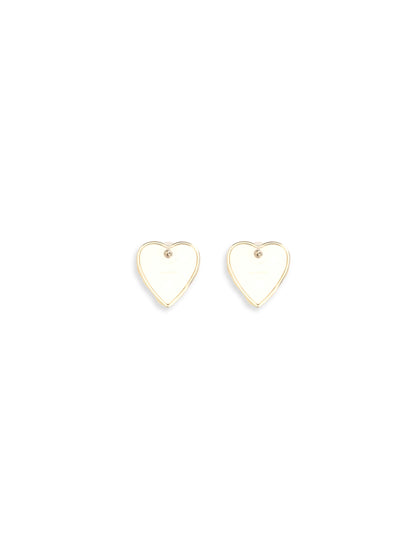 SELF-PORTRAIT Embellished heart Earrings