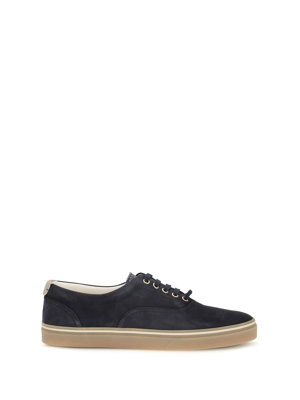 Brunello Cucinelli Suede Sneakers - Night Sky+Alpaca+Navy