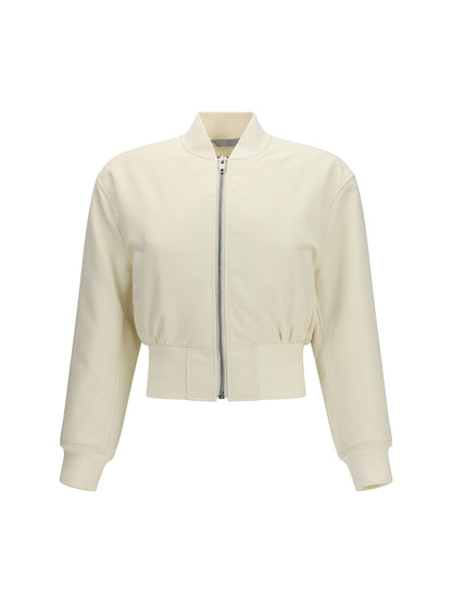 BALENCIAGA Cropped Bomber Jacket in technical faille
