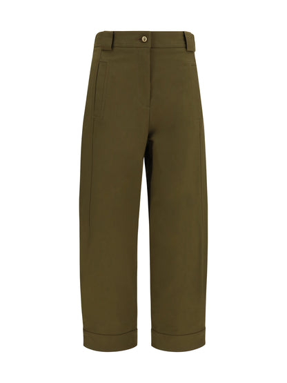 Max Mara Adorni cropped Pants - Khaki Dark