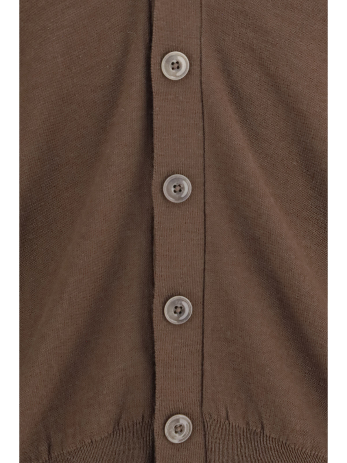 Lemaire Merino wool blend Cardigan - Shitake