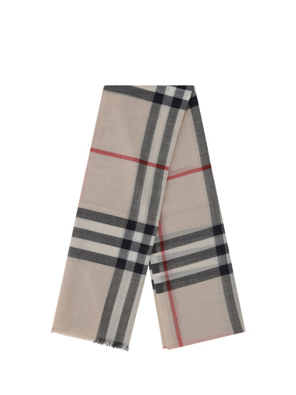 BURBERRY Silk and wool Scarf