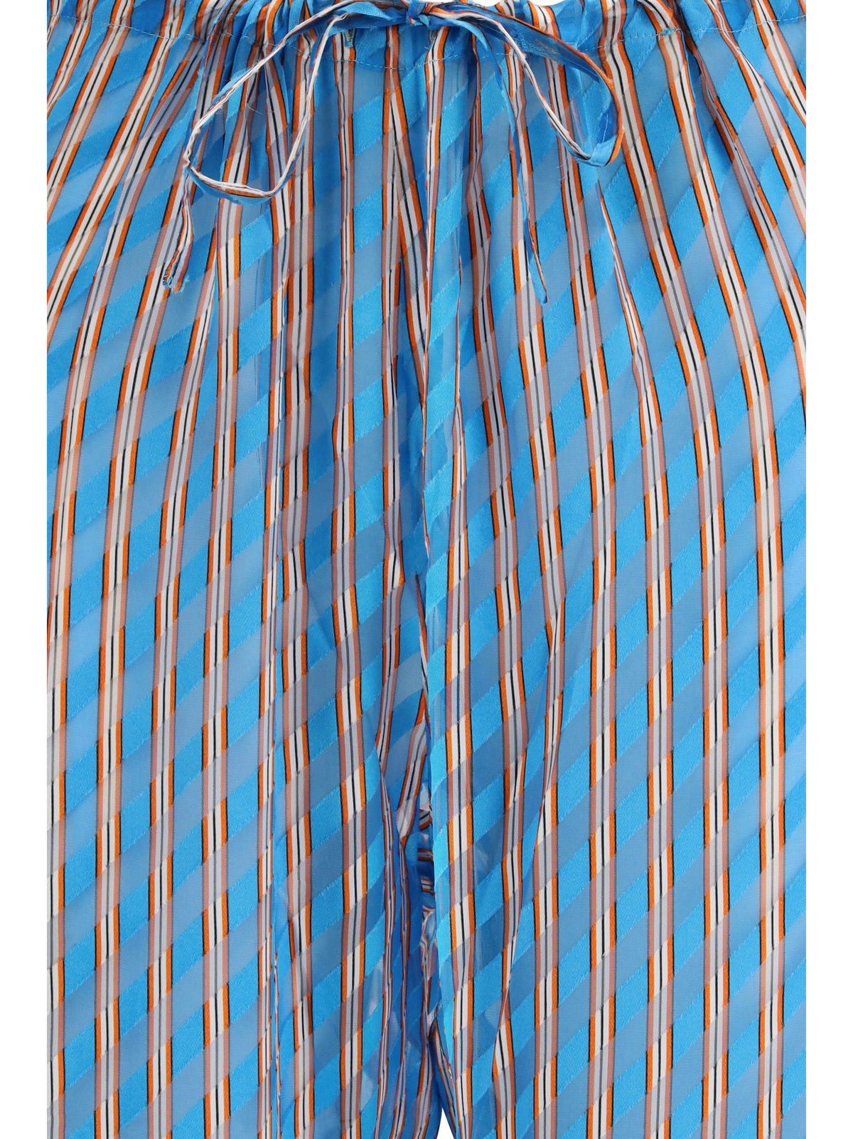 Dries Van Noten Striped Pants - Turquoise