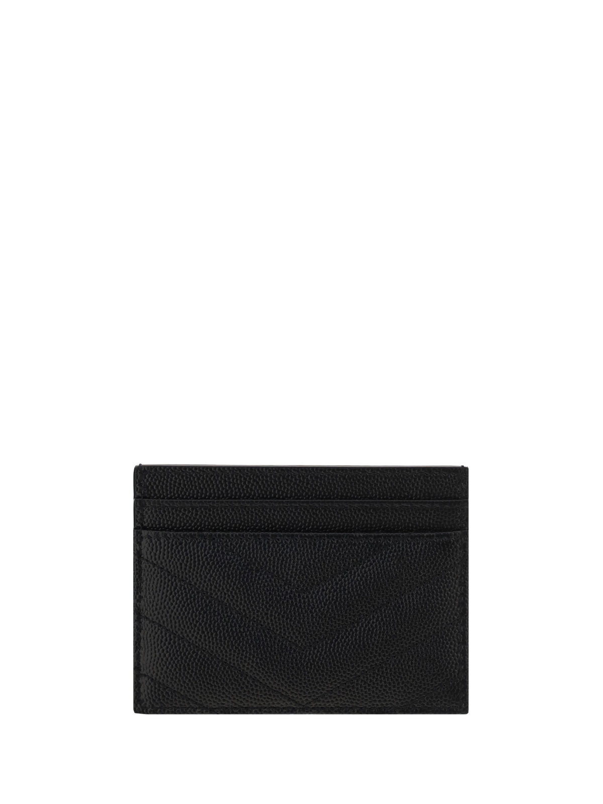 Saint Laurent Matelassé leather Cardholder - Black