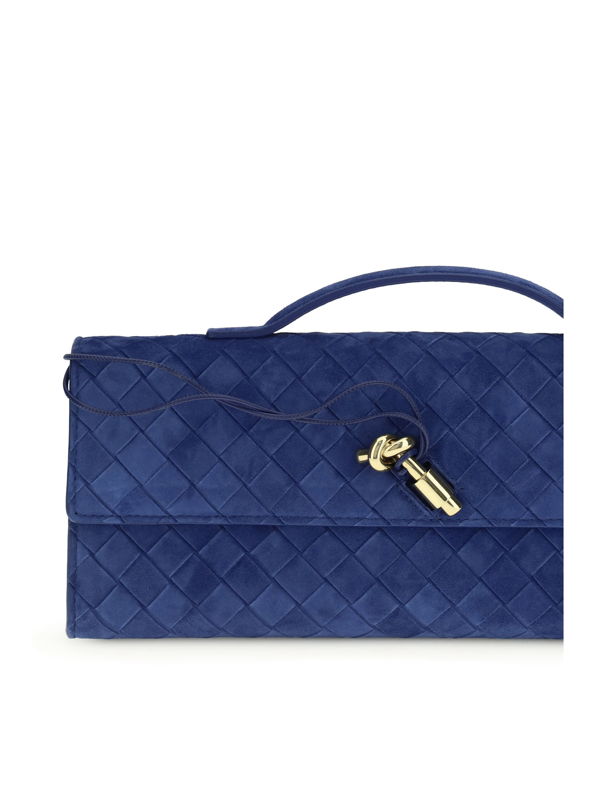 Bottega Veneta Andiamo Clutch - Blue Royal-Muse Br